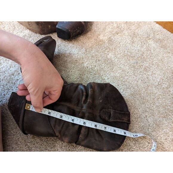 Durango crush distressed leather women's slouch cowboy boot sz 7 euc - Picture 7 of 8